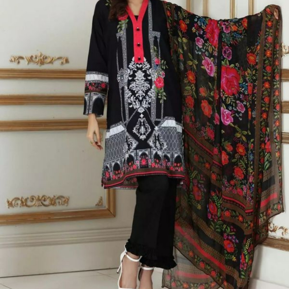 Pakistani Brand So Kamal Printed Suit